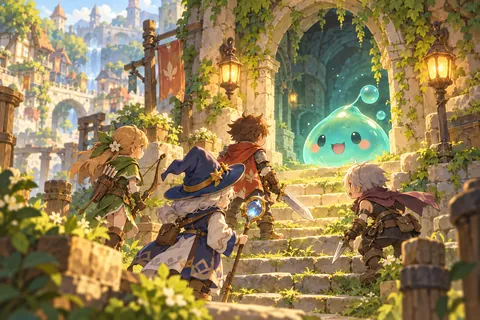 A small party of adventurers on a shared quest.